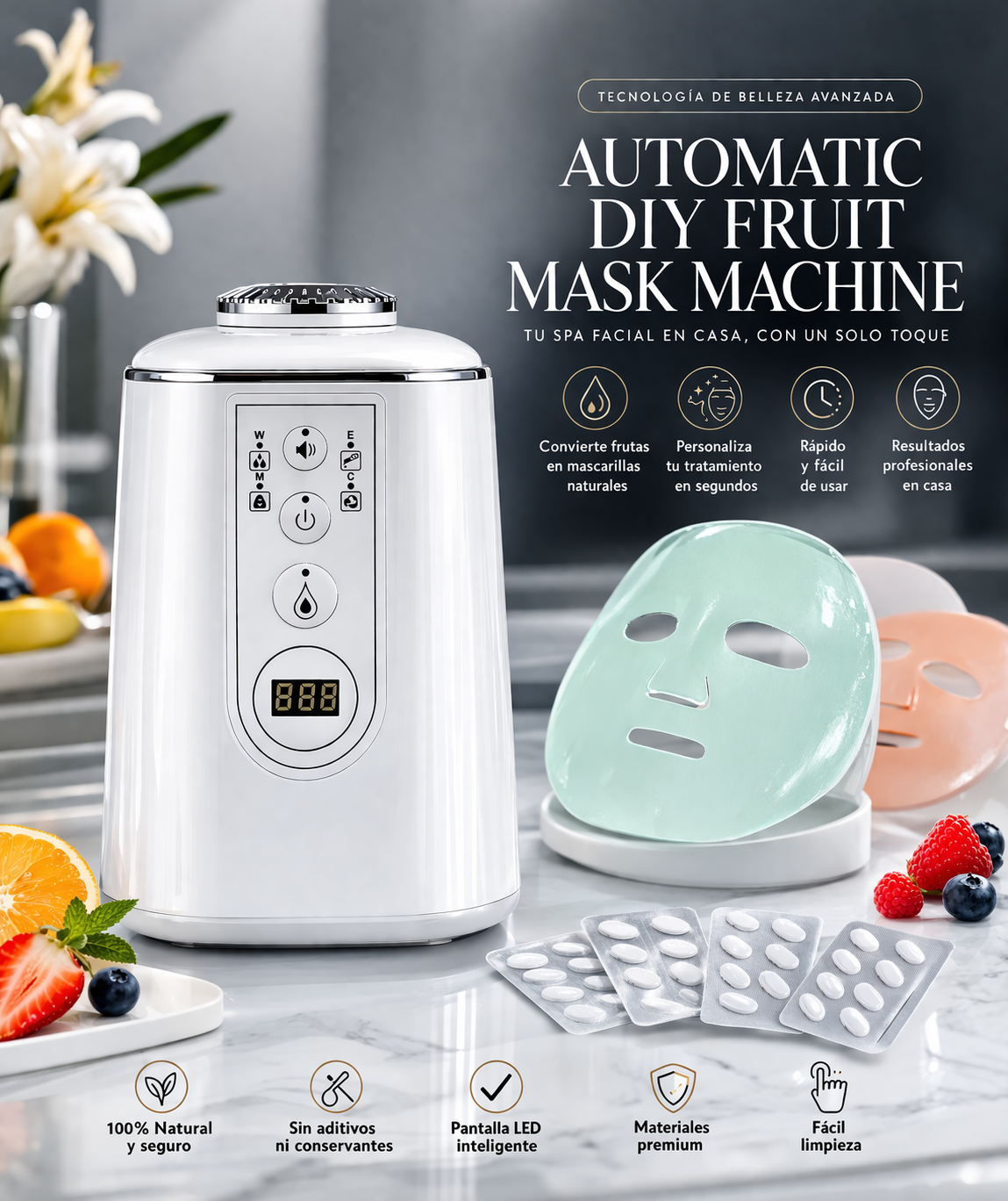 Máquina de Mascarillas Faciales DIY – Tratamiento Spa en Casa