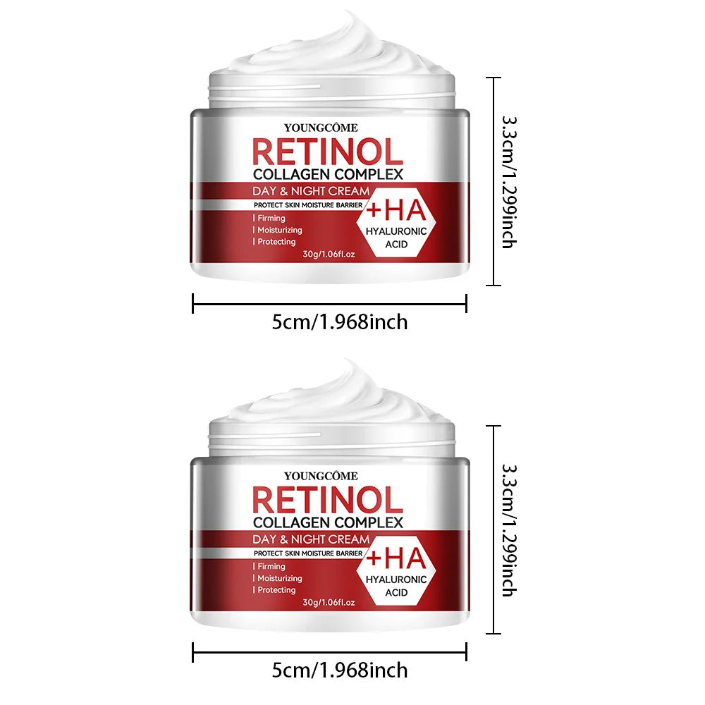 Crema Facial Retinol y Colágeno – Hidratación Profunda y Reparación para Piel Seca y Madura