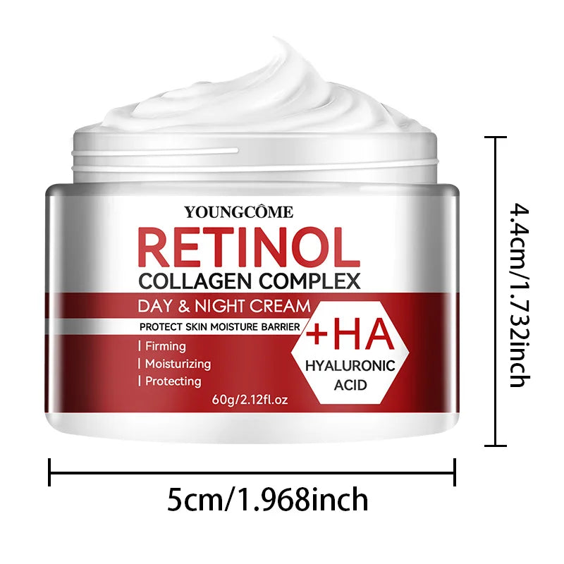 Crema Facial Retinol y Colágeno – Hidratación Profunda y Reparación para Piel Seca y Madura