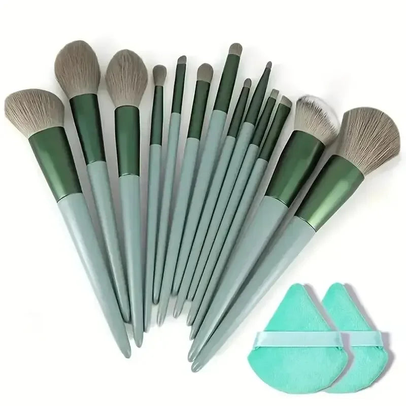 Set de Brochas de Maquillaje Profesional – 13 a 16 Piezas
