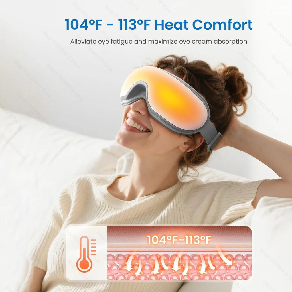 Masajeador de Ojos con Calor y Vibración – Antifatiga y Relajación