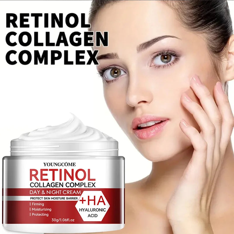 Crema Facial Retinol y Colágeno – Hidratación Profunda y Reparación para Piel Seca y Madura