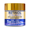 Crema Facial Retinol & Colágeno 60g – Antienvejecimiento con Ácido Hialurónico | Hidratante y Reafirmante (Especial patas de gallo)