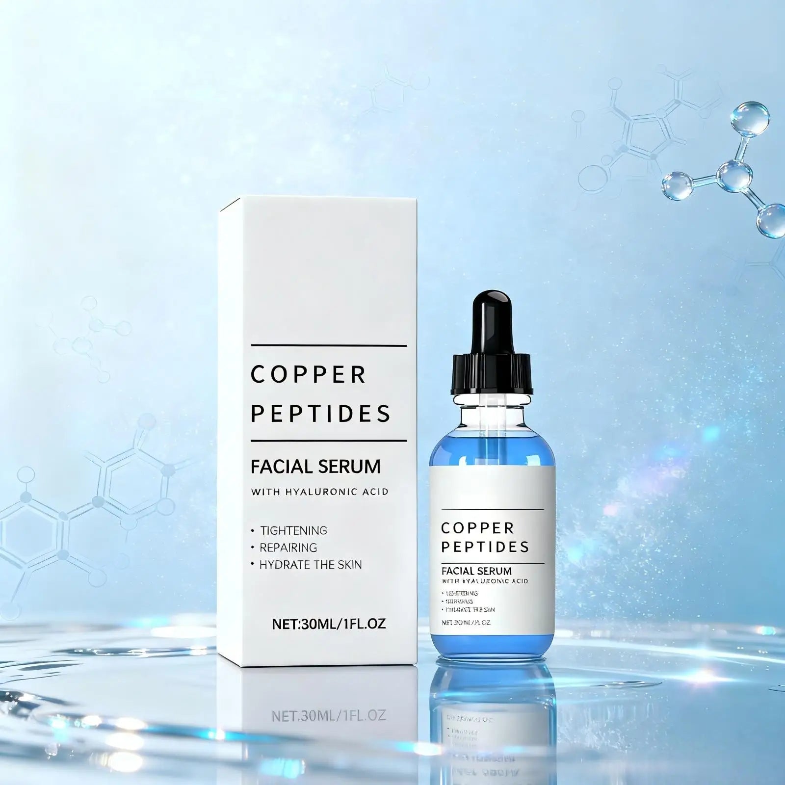 Sérum de Péptidos de Cobre – Antiarrugas, Antioxidante e Hidratación Profunda