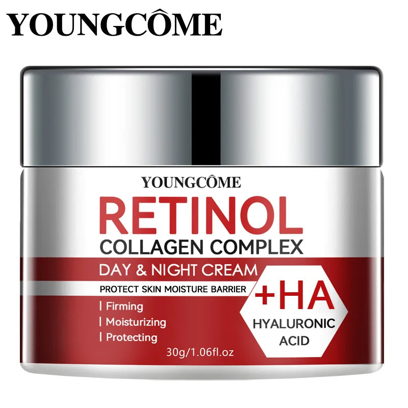 Crema Facial Retinol y Colágeno – Hidratación Profunda y Reparación para Piel Seca y Madura