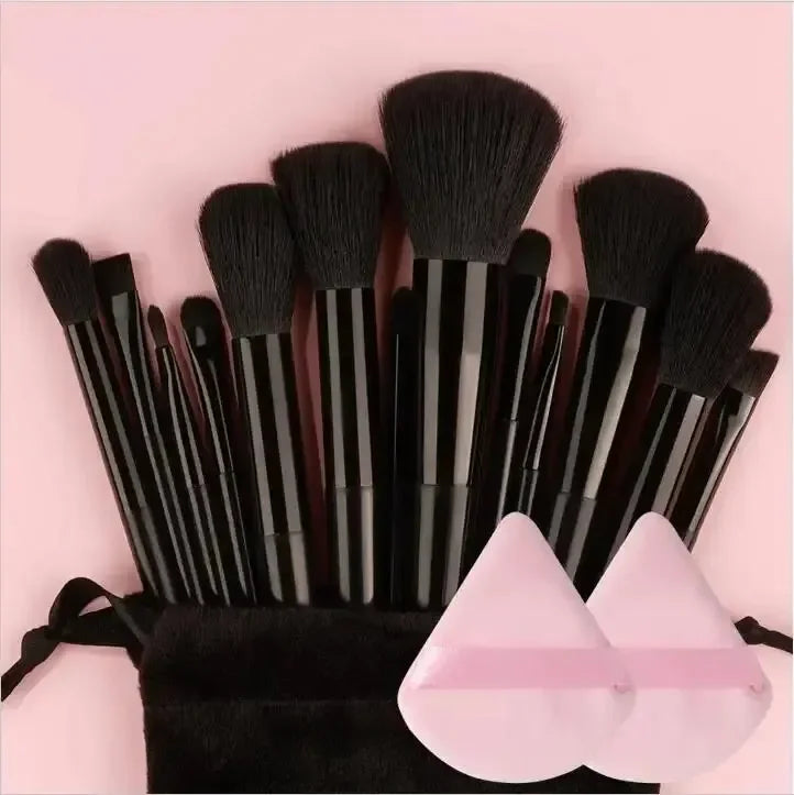 Set de Brochas de Maquillaje Profesional – 13 a 16 Piezas