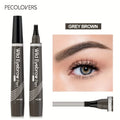 Lápiz de Cejas 4 Puntas Resistente al Agua – 6 Colores