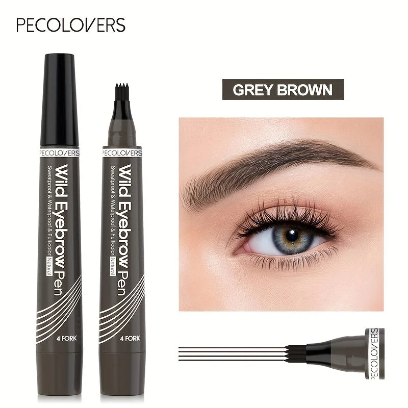Lápiz de Cejas 4 Puntas Resistente al Agua – 6 Colores