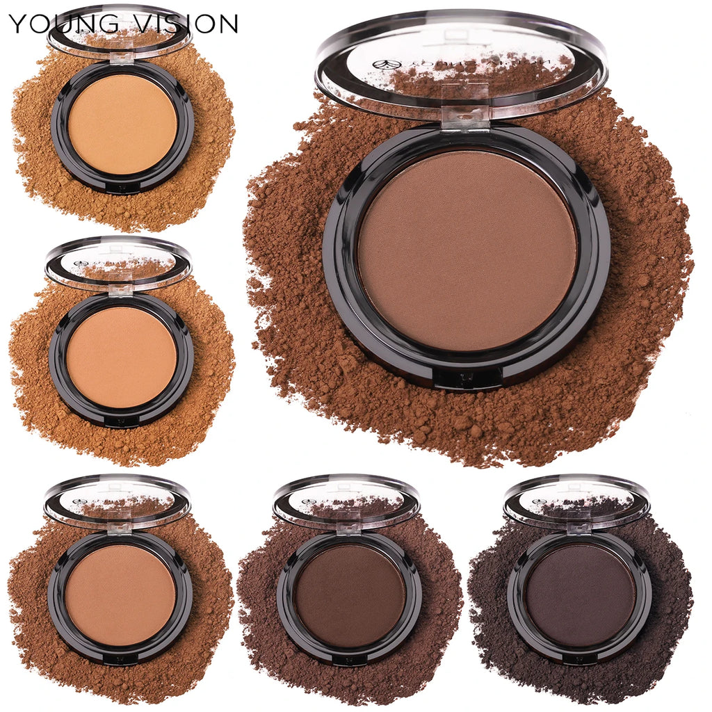 Paleta de Contorno Mate Profesional – Bronzer & Iluminador 3D