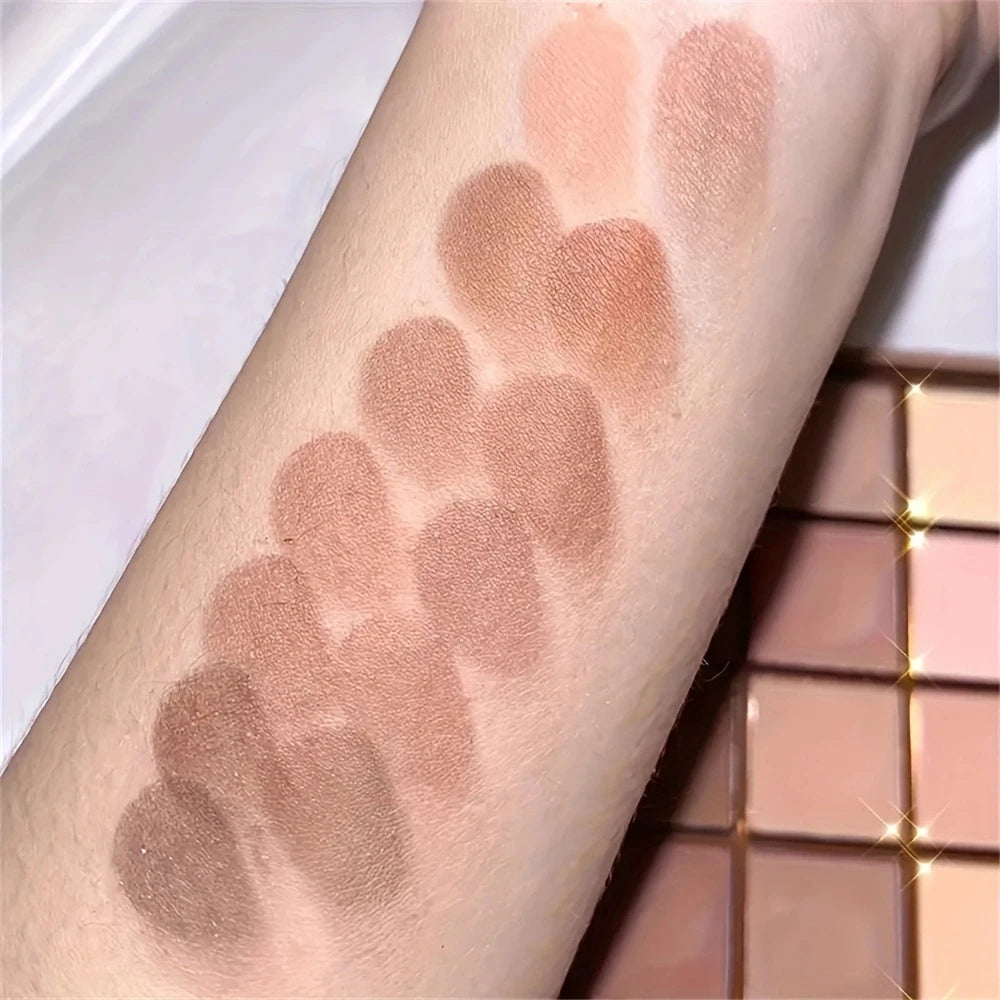 Paleta de Sombras de Ojos 25 Colores – Tonos Tierra y Café