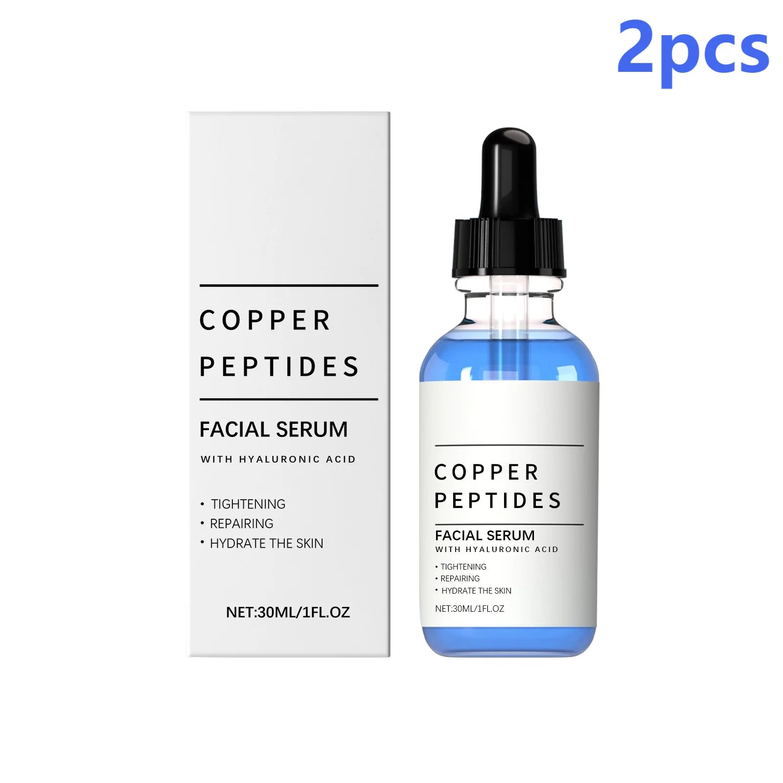 Sérum de Péptidos de Cobre – Antiarrugas, Antioxidante e Hidratación Profunda