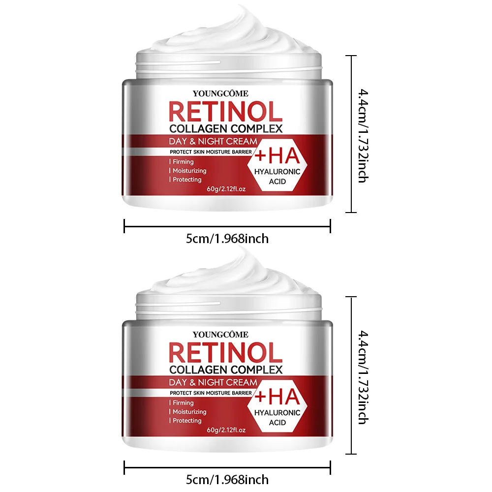 Crema Facial Retinol y Colágeno – Hidratación Profunda y Reparación para Piel Seca y Madura