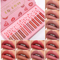 Set 10 Lip Gloss Nude Mate – Hidratante y Larga Duración