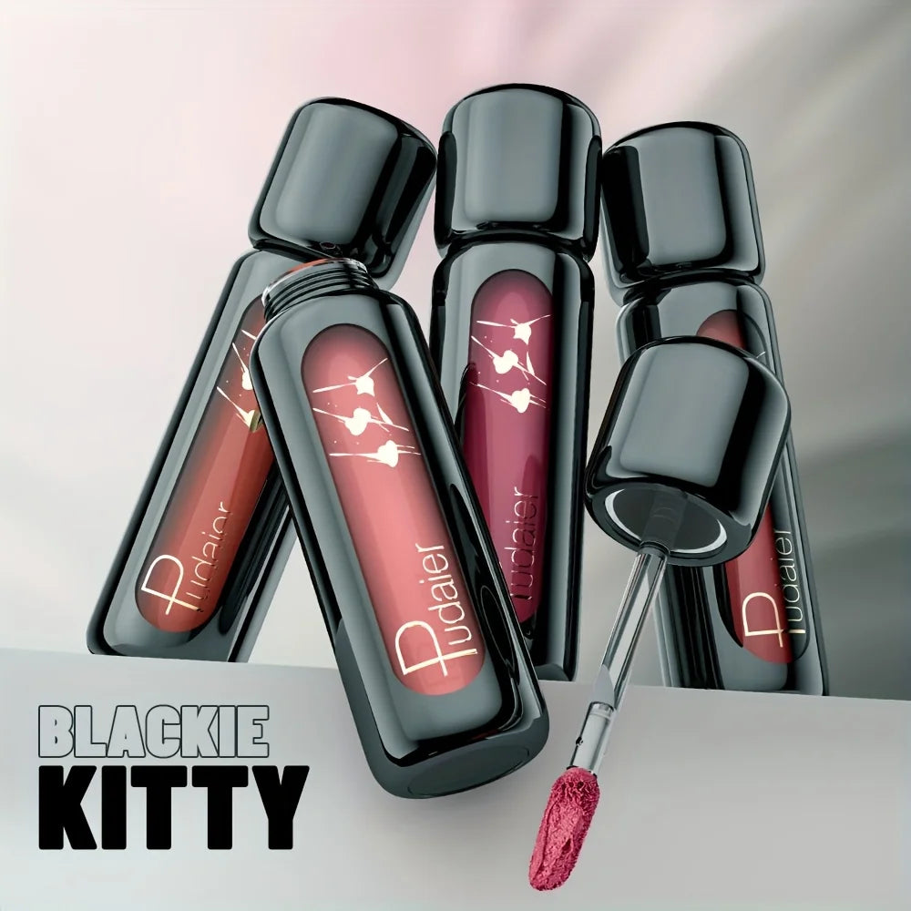Lip Gloss Mate Aterciopelado – Larga Duración sin Pegajosidad